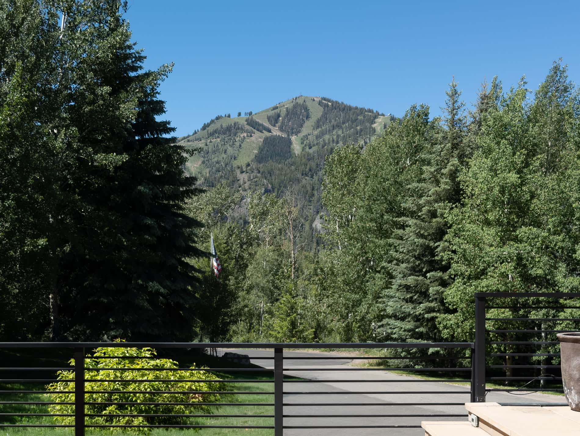 Bald Mountain seen from the deck at 116 Baldy View Lane
