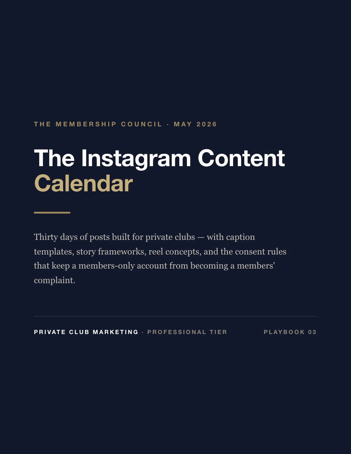 Cover of The Instagram Content Calendar