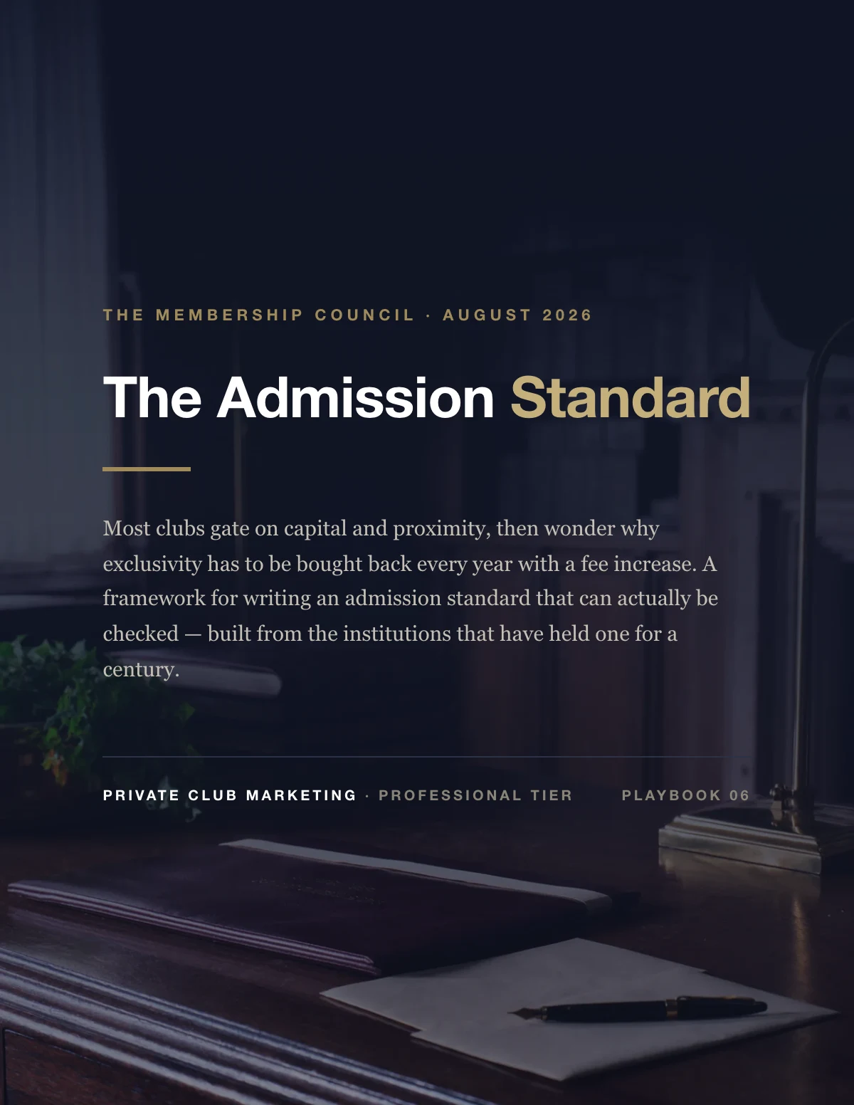 Cover of The Admission Standard