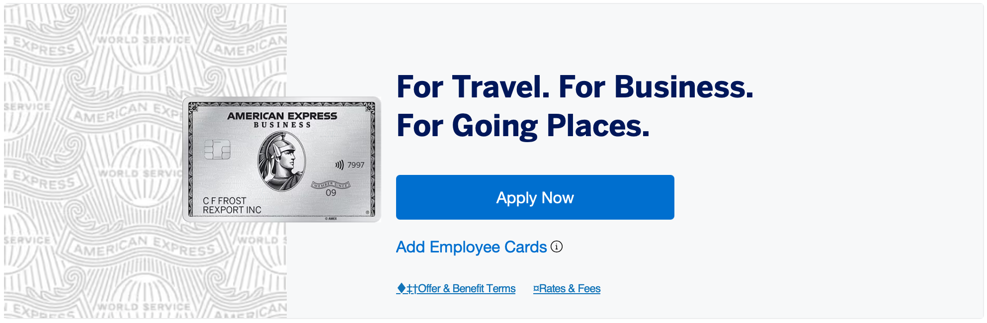 American Express golf perks