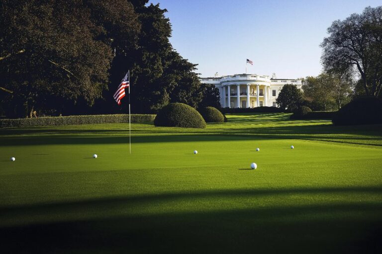 The White House Lawn Putting Green: A Symbol of Presidential Pastimes and Golfing Tradition